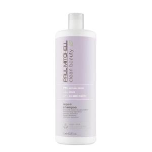 Paul Mitchell Clean Beauty Repair Shampoo, Strengthens and Protects, For Damaged, Brittle Hair(33.8 Fl Oz (Pack of 1))