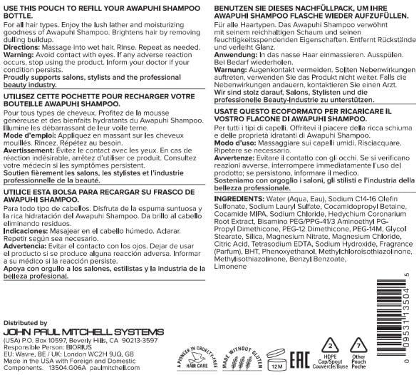 image:imagePaul Mitchell Awapuhi Shampoo Balances Moisture Adds Shine For All Hair Types Especially Fine StaticProne Hair338 Fl Oz Pouch Pack of 1
