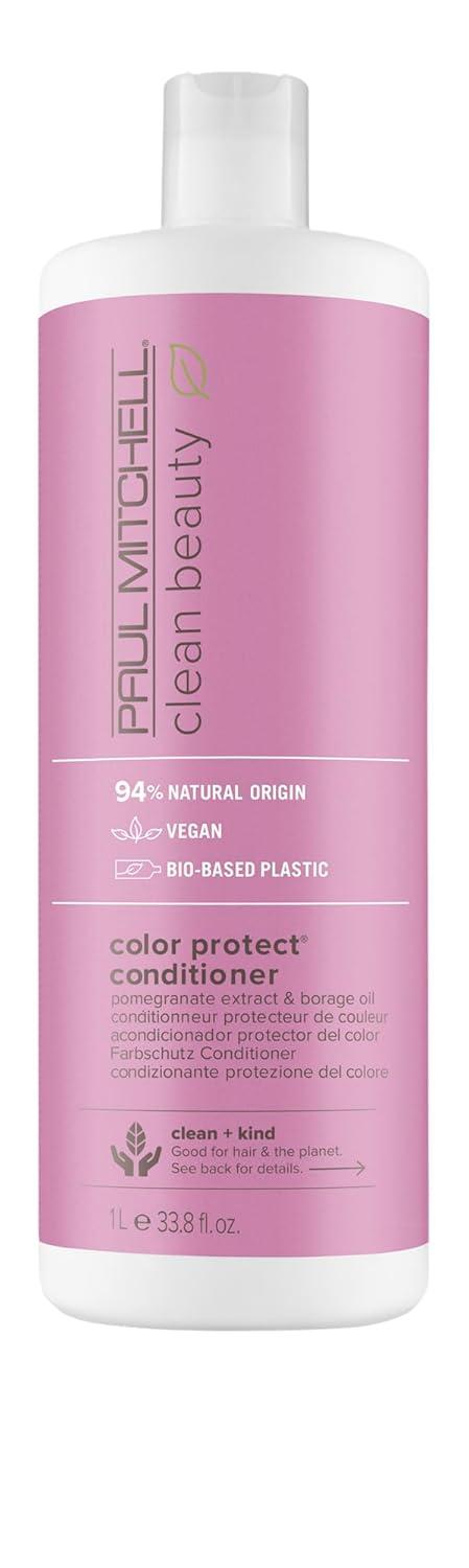 image:imagePaul Mitchell Clean Beauty Color Protect Conditioner Replenishes Extends Color Vibrancy For ColorTreated HairA fruitforward scent with delicate floral notes and vanilla undertones