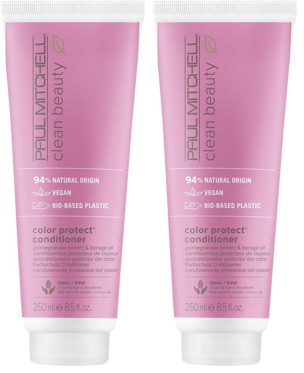 image:imagePaul Mitchell Clean Beauty Color Protect Conditioner Replenishes Extends Color Vibrancy For ColorTreated HairA fruitforward scent with delicate floral notes and vanilla undertones