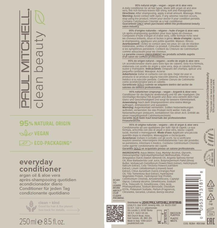image:imagePaul Mitchell Clean Beauty Everyday Conditioner UltraRich Formula Improves Elasticity For All Hair Types85 Fl Oz Pack of 1