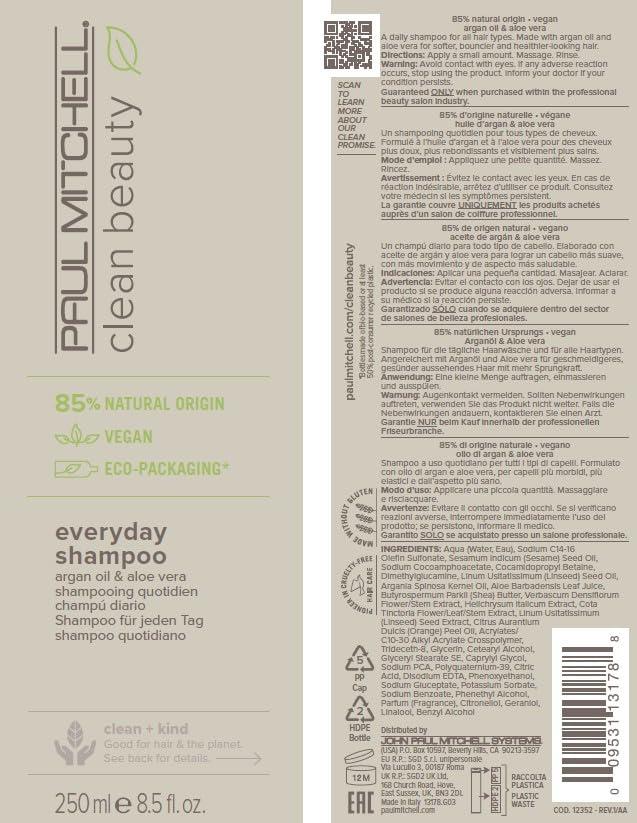 image:imagePaul Mitchell Clean Beauty Everyday Shampoo Boosts Shine Adds Body For All Hair Types85 Fl Oz Pack of 1