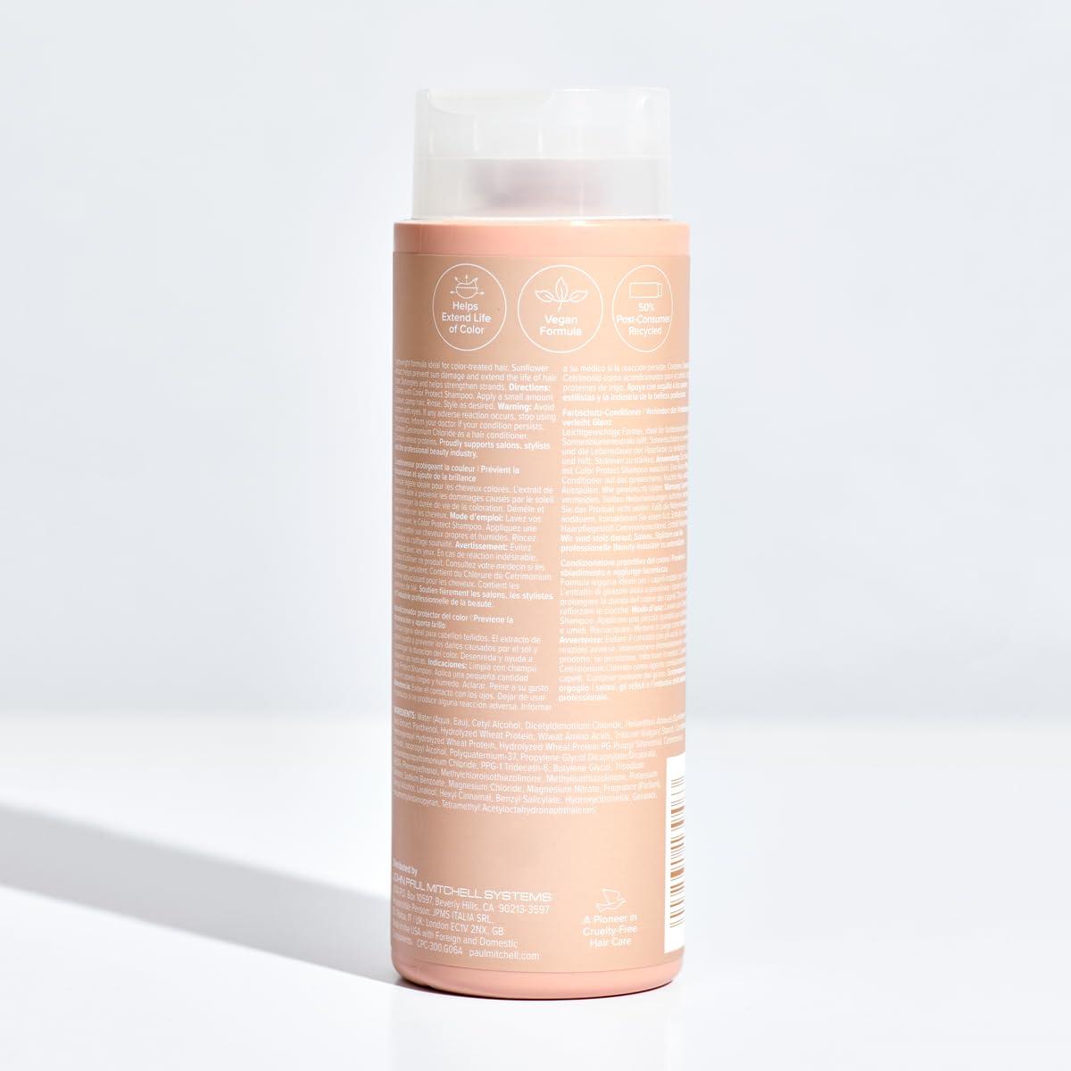 image:imagePaul Mitchell Color Protect Conditioner Prevents Fade Adds Shine For ColorTreated HairRefreshingly energetic scent with notes of orange apple and bergamot
