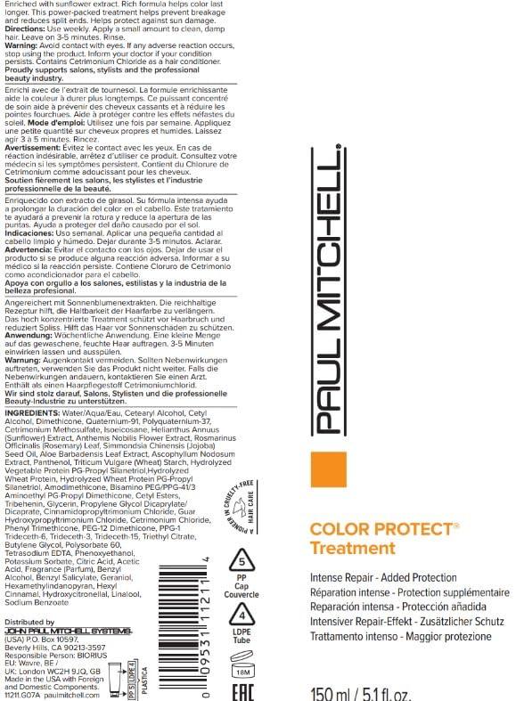 image:imagePaul Mitchell Color Protect Treatment Intense Repair For ColorTreated Hair 51 fl oz