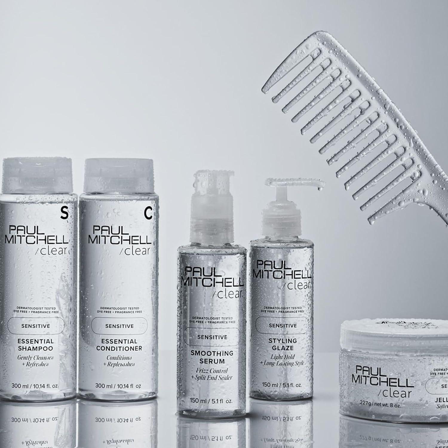 image:imagePaul Mitchell Detangler Comb Wide Tooth Comb Detangles Wet or Dry HairClear 962 inLength Pack of 1