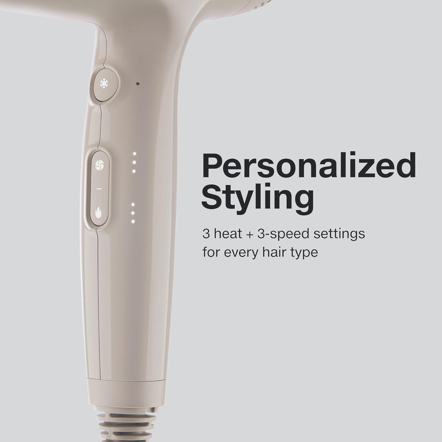 image:imagePaul Mitchell Dry Lightweight Professional Hair Dryer Multiple Heat Speed Settings For SalonLevel BlowoutsTaupe Pack of 1