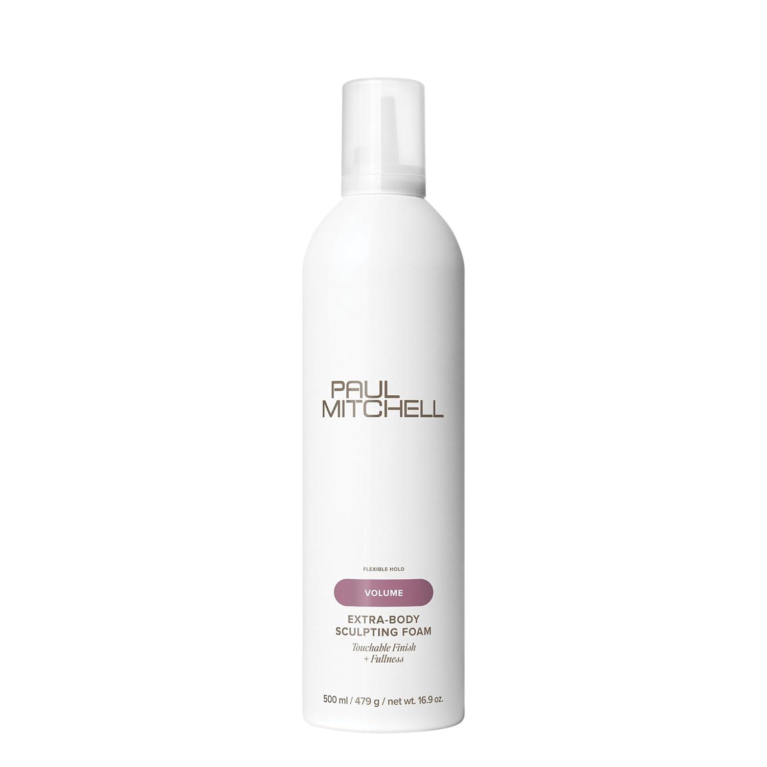 image:imagePaul Mitchell ExtraBody Sculpting Foam Adds Fullness Touchable Finish For Fine HairA complex citrus herbal scent with energizing notes of lemon and neroli