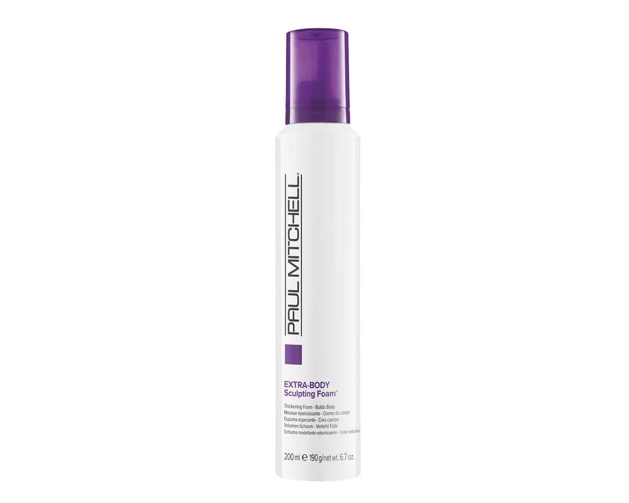 image:imagePaul Mitchell ExtraBody Sculpting Foam Adds Fullness Touchable Finish For Fine HairA complex citrus herbal scent with energizing notes of lemon and neroli