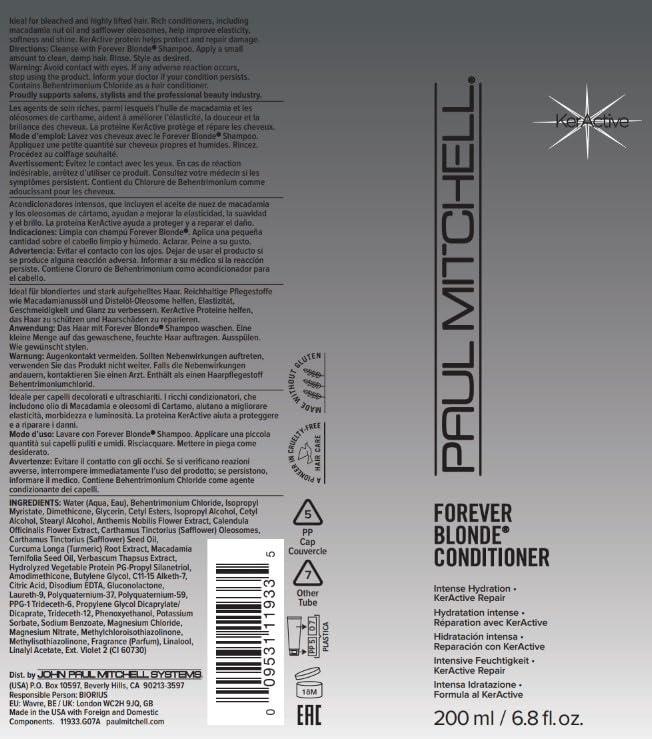 image:imagePaul Mitchell Forever Blonde Conditioner Repairs Deeply Hydrates Ideal For Bleached Lightened Hair68 Fl Oz Pack of 1