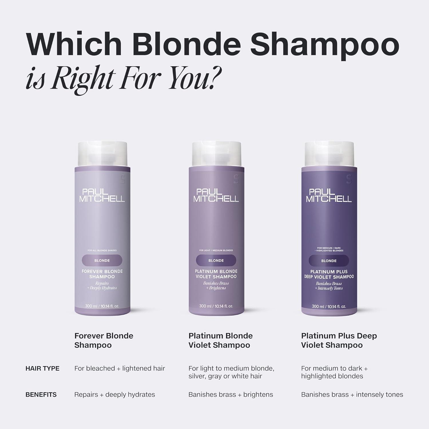 image:imagePaul Mitchell Forever Blonde Shampoo Repairs Deeply Hydrates Ideal For Bleached Lightened Hair1014 Fl Oz Pack of 1