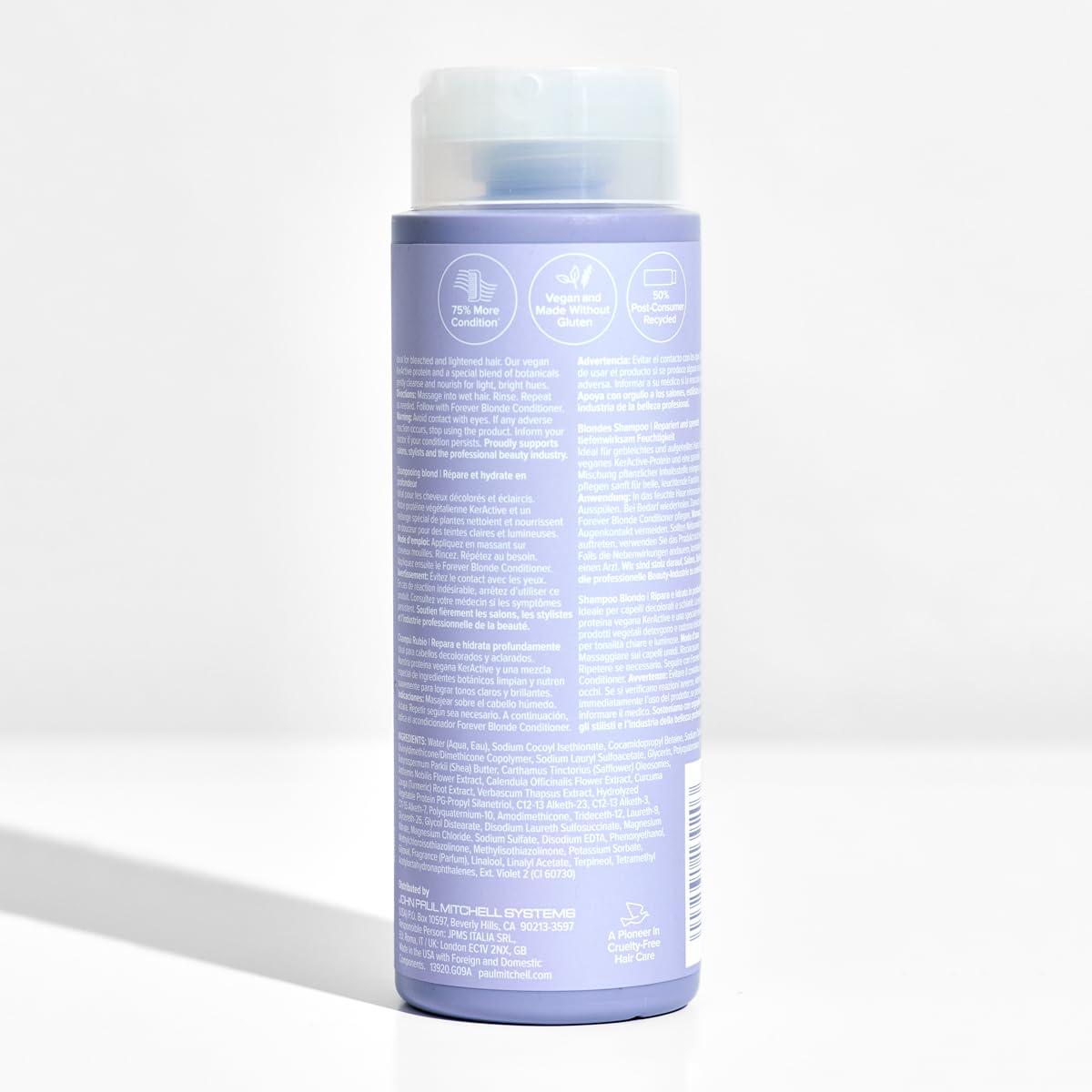 image:imagePaul Mitchell Forever Blonde Shampoo Repairs Deeply Hydrates Ideal For Bleached Lightened Hair1014 Fl Oz Pack of 1