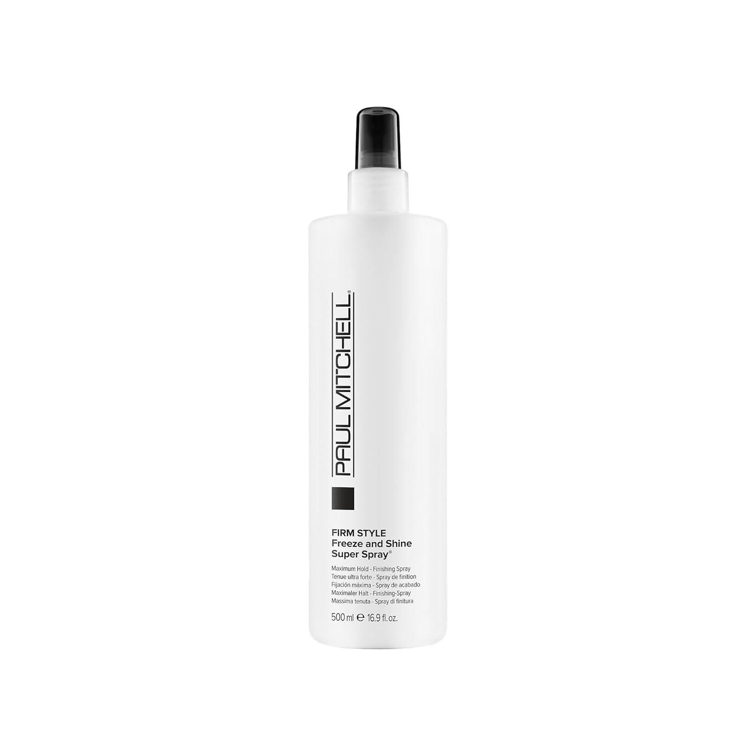 image:imagePaul Mitchell Freeze and Shine Super Hairspray Maximum Hold Shiny Finish Hairspray For Coarse HairRefreshing cucumber melon scent with soft floral notes
