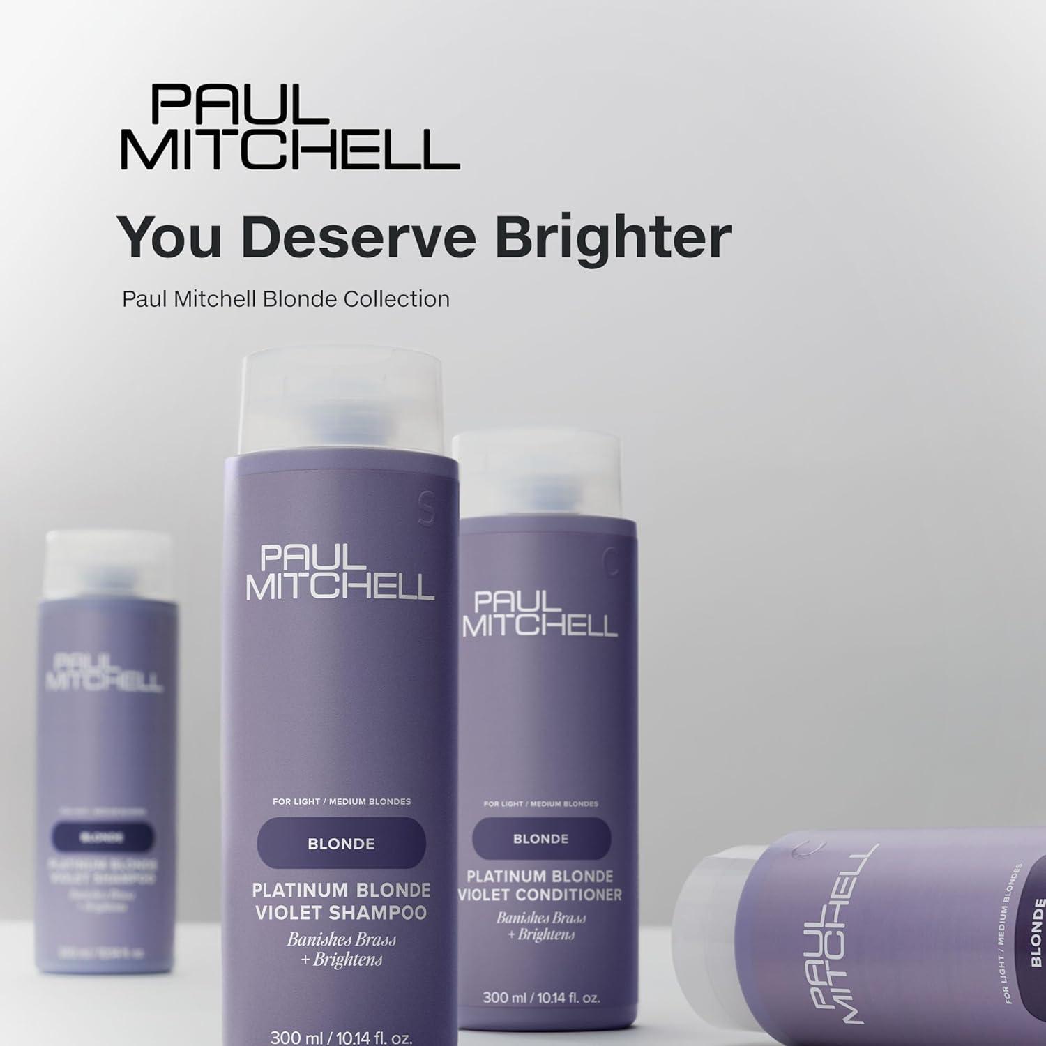 image:imagePaul Mitchell Platinum Blonde Violet Shampoo Banishes Brass Brightens Ideal for Light to Medium Blonde Silver Gray or White HairRefreshing cucumber melon scent with soft floral notes