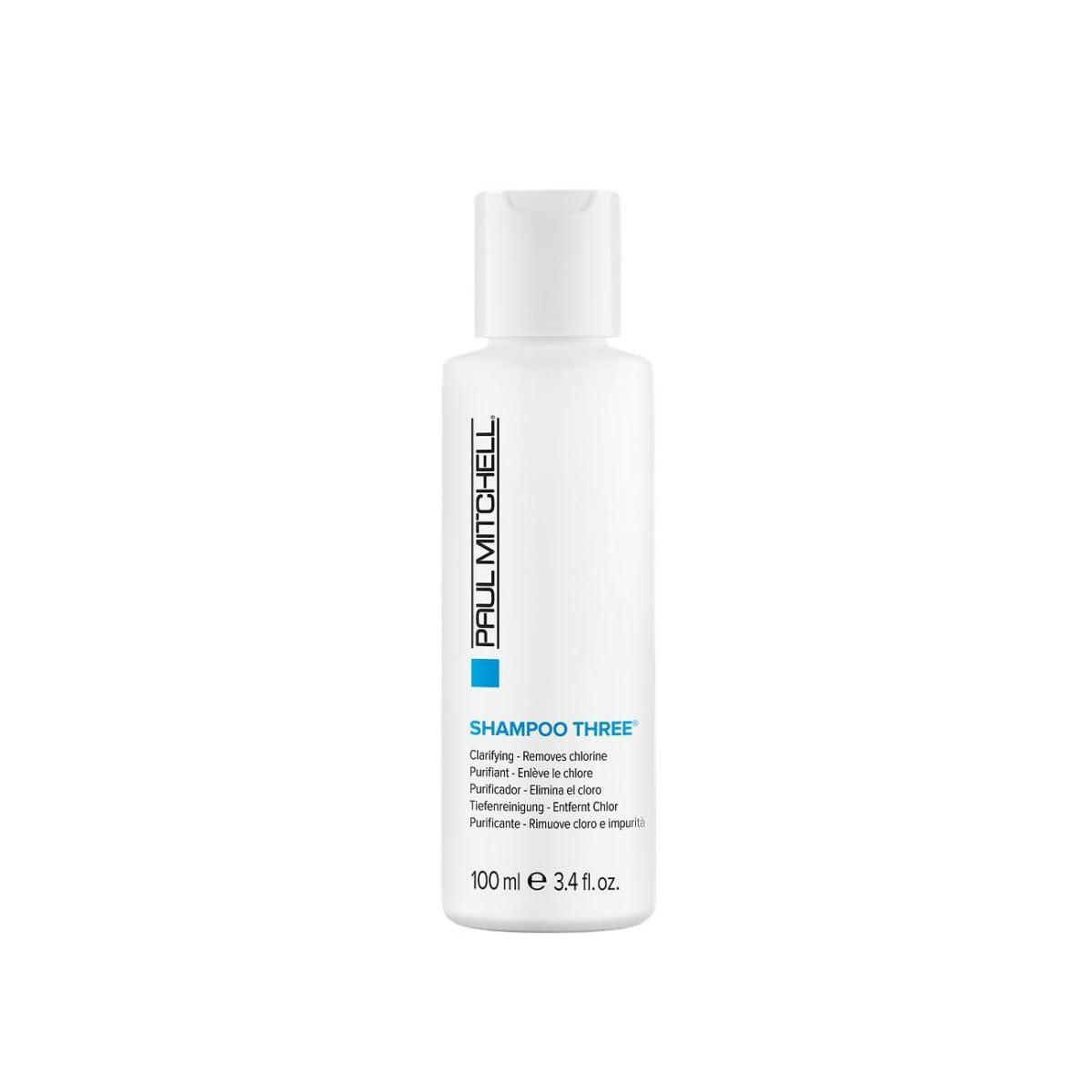 image:imagePaul Mitchell Shampoo Three Clarifying Shampoo Cleanses Impurities Removes Chlorine For All Hair Types Great For SwimmersVibrant zesty pink grapefruit scent