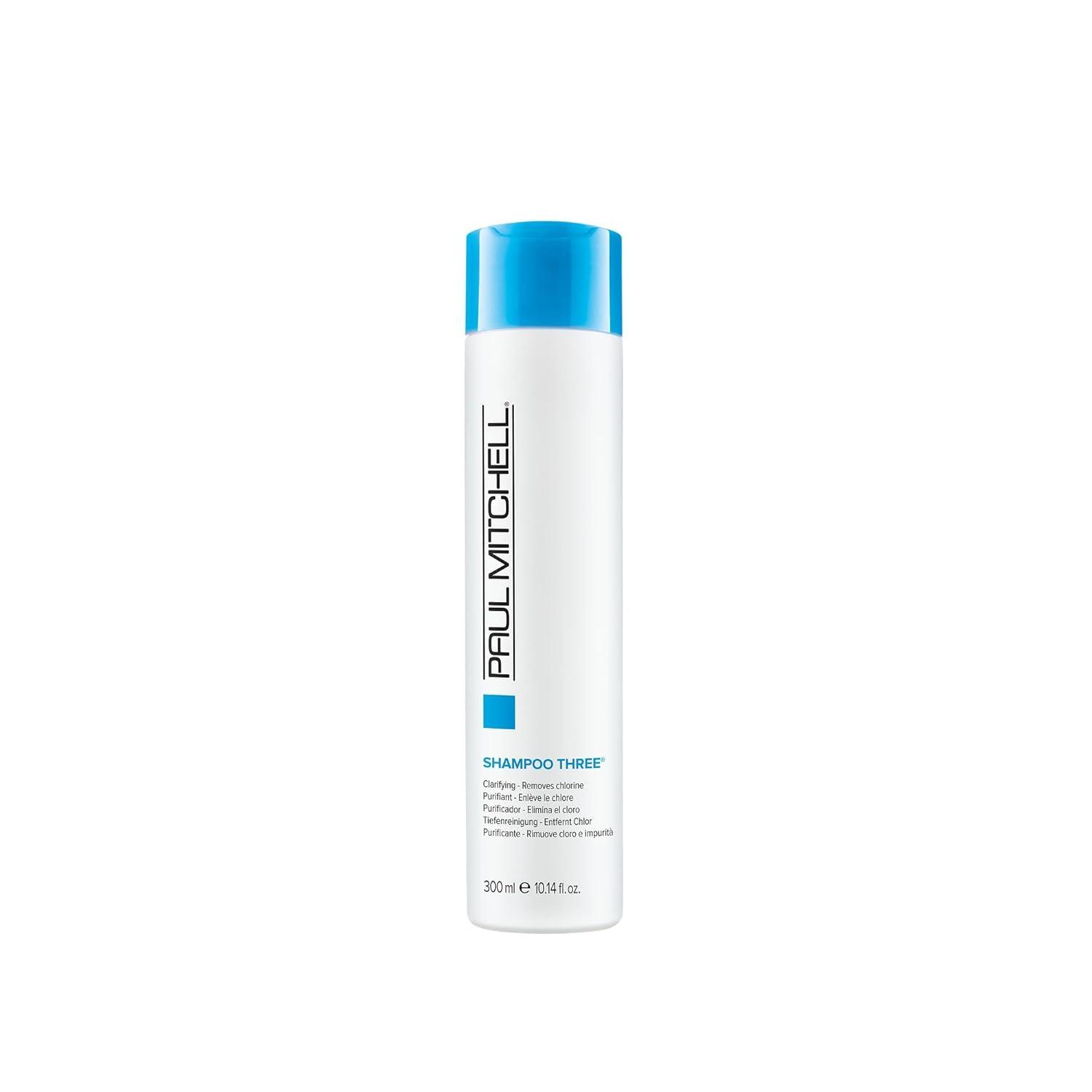 image:imagePaul Mitchell Shampoo Three Clarifying Shampoo Cleanses Impurities Removes Chlorine For All Hair Types Great For SwimmersVibrant zesty pink grapefruit scent