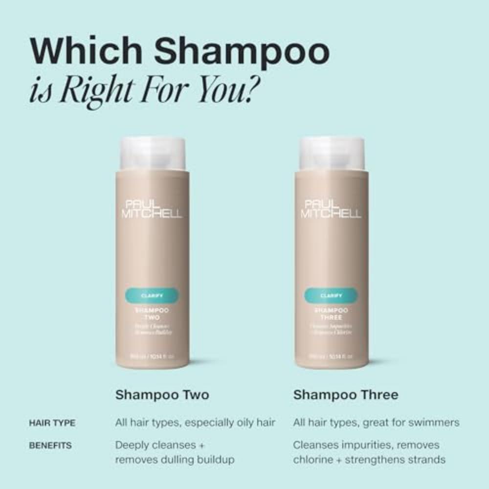 image:imagePaul Mitchell Shampoo Two Clarifying Shampoo Deep Cleanses Removes Buildup For All Hair Types Especially Oily Hair338 Fl Oz Pack of 2
