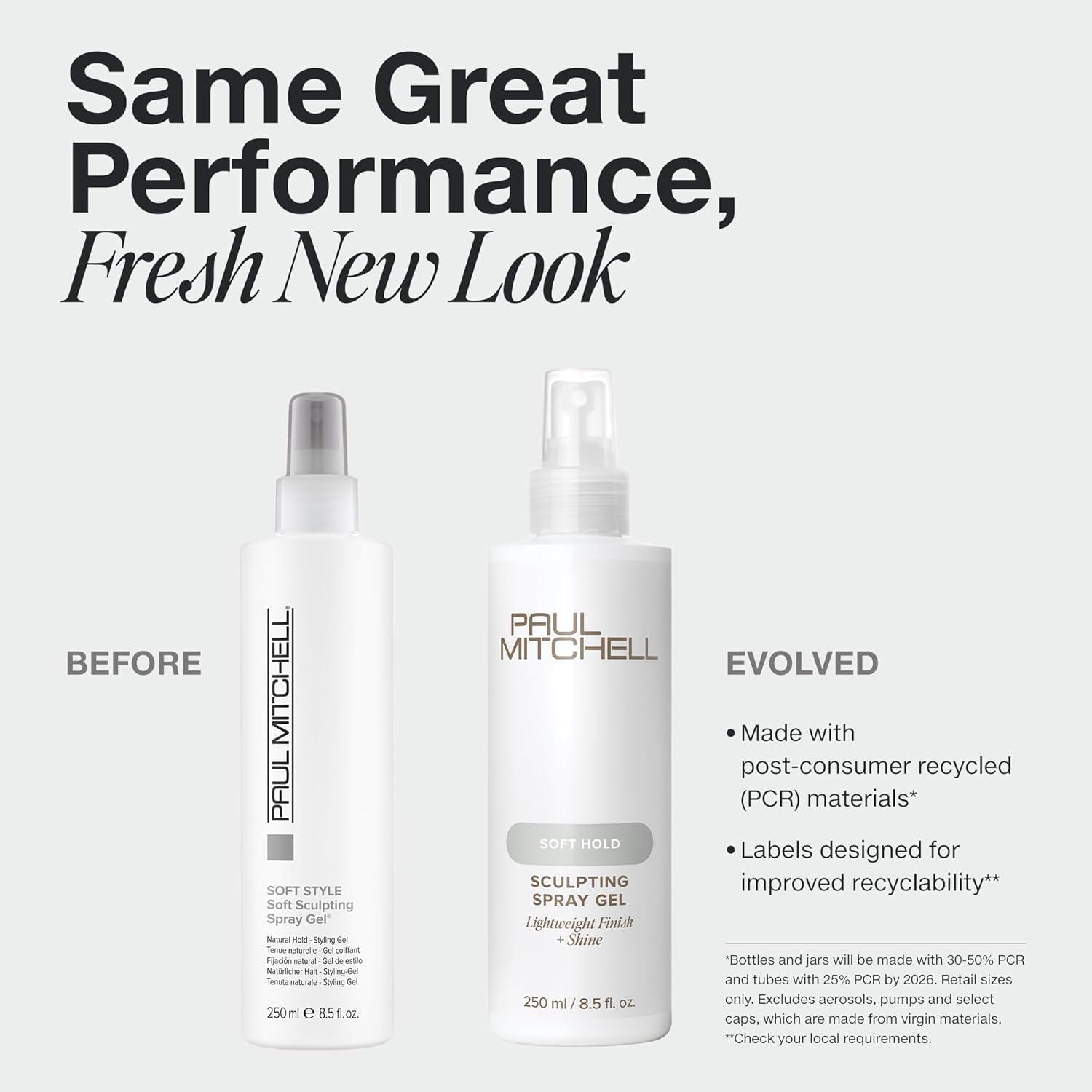 image:imagePaul Mitchell Soft Sculpting Spray Gel Natural Hold Soft Finish For All Hair TypesBreezy  bright scent of honey peach  Valencia orange and florals