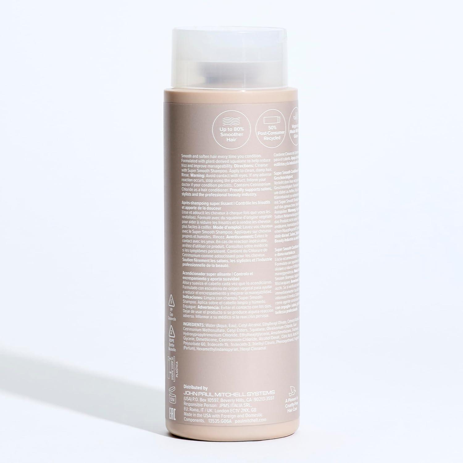 image:imagePaul Mitchell Super Smooth Conditioner Controls Frizz Adds Softness For Frizzy HairLush juicy scent with notes of apple dewberry white peach and wild strawberry