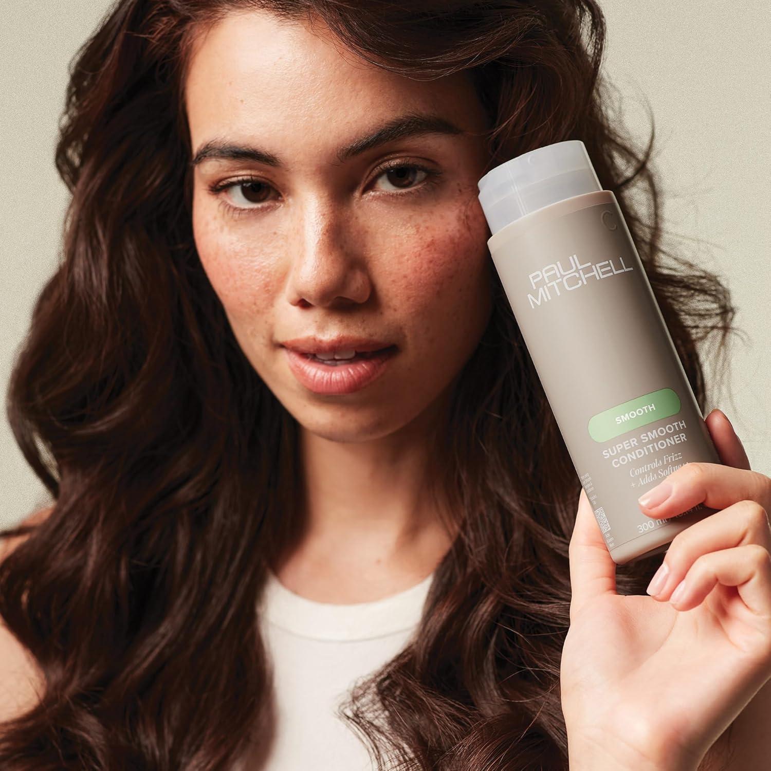 image:imagePaul Mitchell Super Smooth Conditioner Controls Frizz Adds Softness For Frizzy HairLush juicy scent with notes of apple dewberry white peach and wild strawberry
