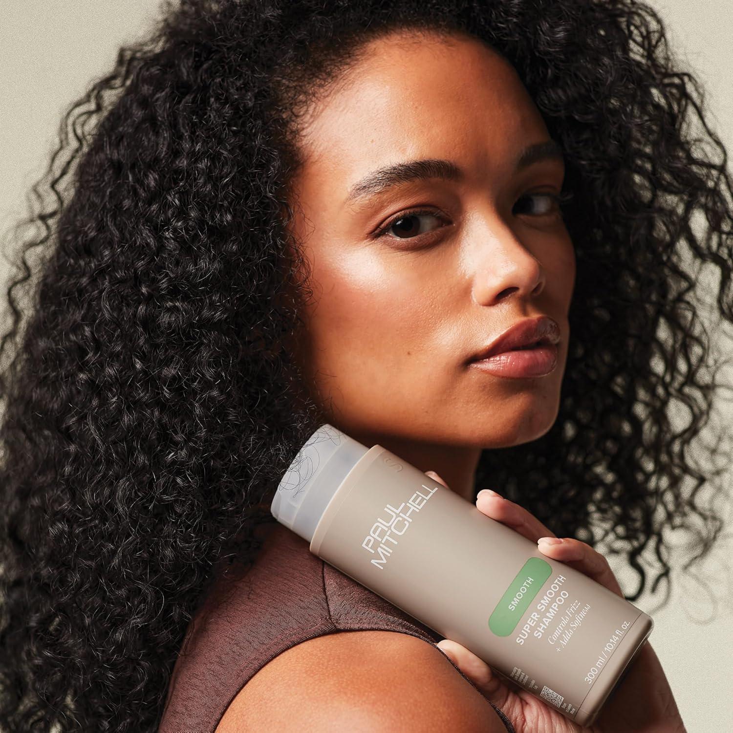 image:imagePaul Mitchell Super Smooth Shampoo Controls Frizz Adds Softness For Frizzy HairLush juicy scent with notes of apple dewberry white peach and wild strawberry