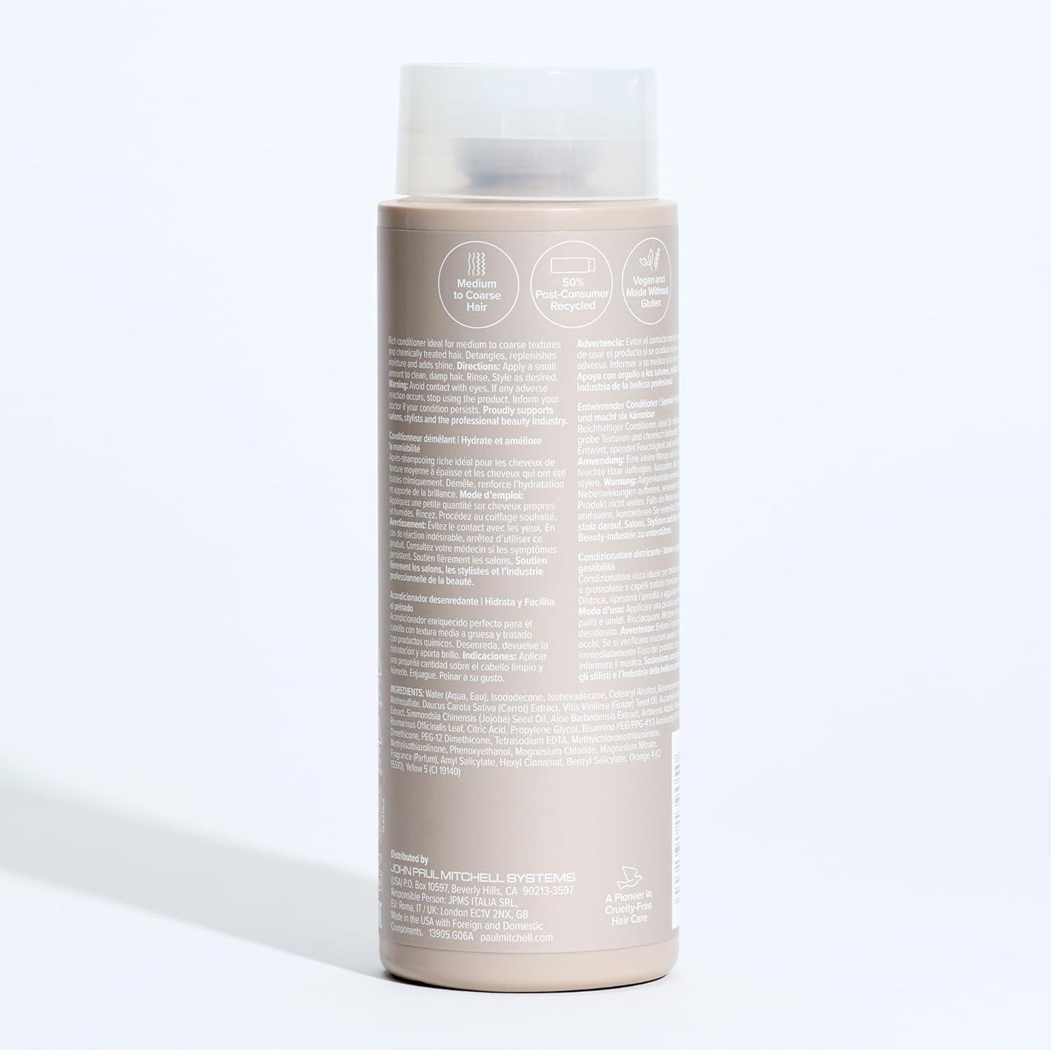 image:imagePaul Mitchell The Detangler Conditioner Hydrates Adds Manageability For Medium to Coarse ColorTreated Hair338 Fl Oz Pack of 1
