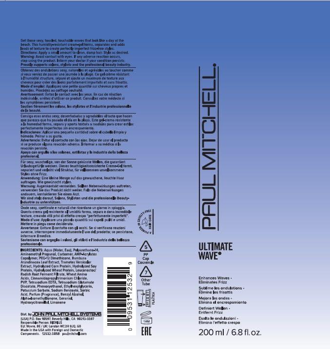 image:imagePaul Mitchell Ultimate Wave Lightweight Hair Gel Enhances Waves Eliminates Frizz For Curly Hair 68 fl oz