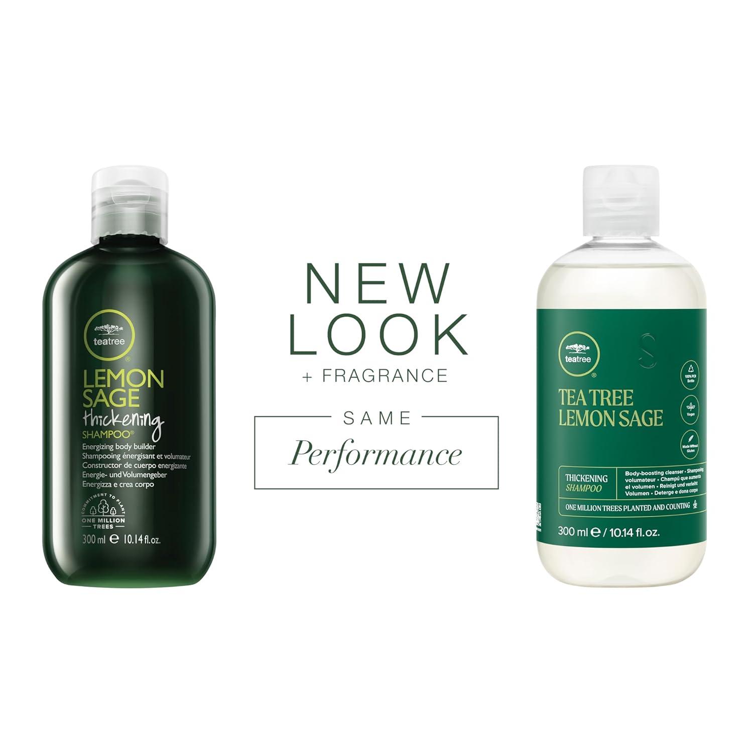 image:imageTea Tree Lemon Sage Thickening Shampoo Builds Body Boosts Volume For Fine Hair1014 Fl Oz Pack of 1