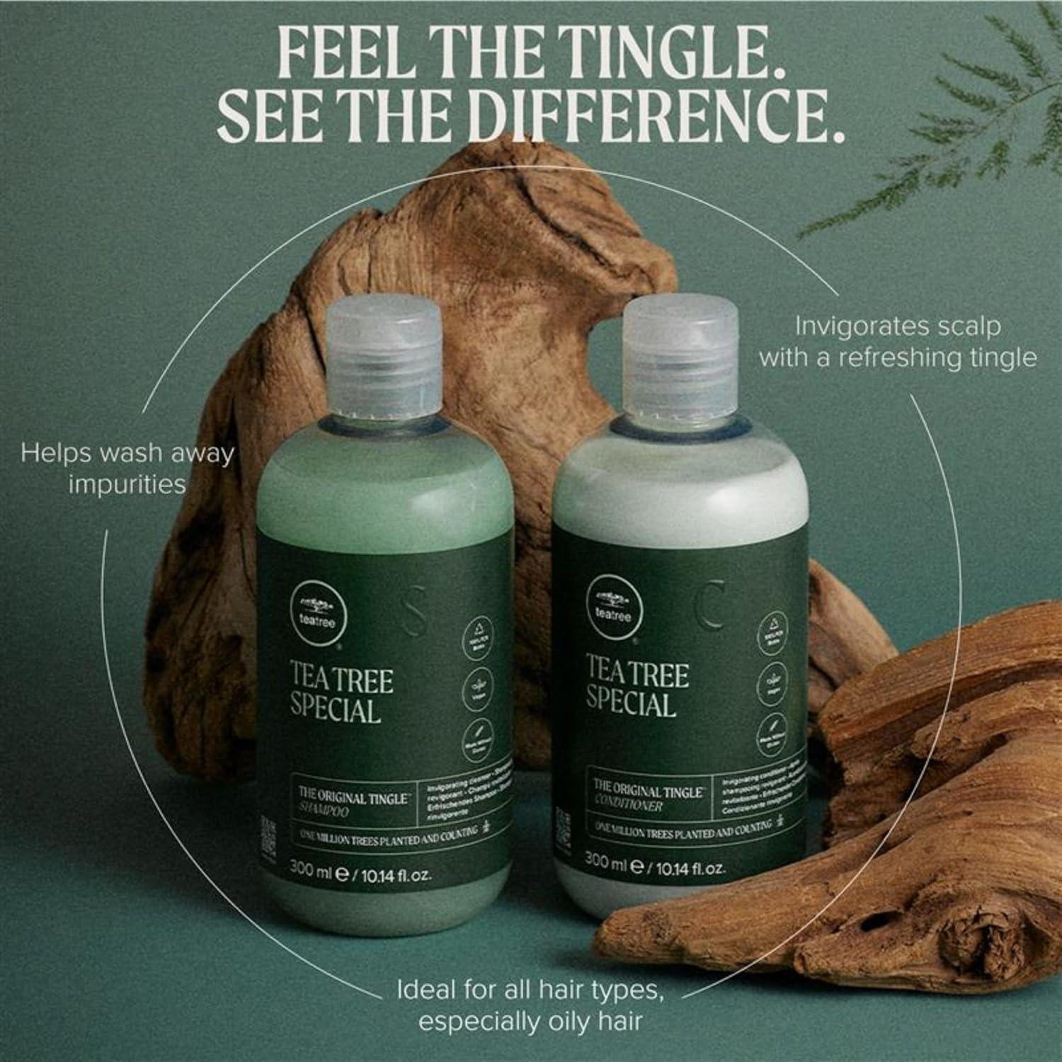 image:imageTea Tree Special Shampoo Deep Cleans Refreshes Scalp For All Hair Types Especially Oily Hair338 Fl Oz Pack of 1