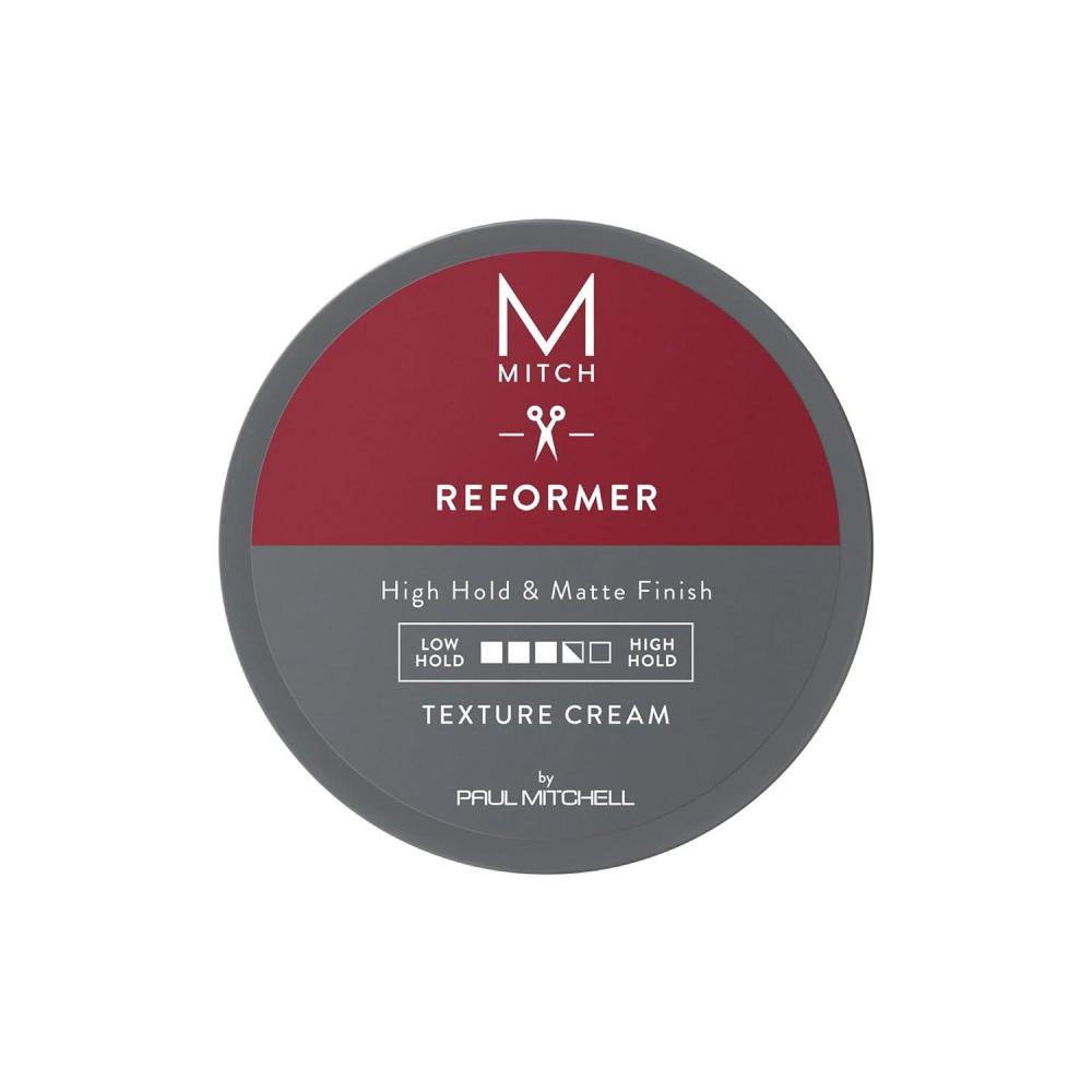 image:imageMITCH by Paul Mitchell Reformer Texture Cream for Men High Hold Matte Finish For All Hair Types Especially Fine to Medium Hair 3 oz3 Ounce Pack of 1