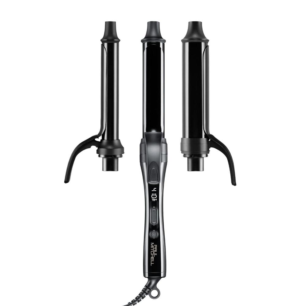 image:imagePaul Mitchell Clipped 3in1 Ceramic Interchangeable Curling Iron 3 Clip Barrels for Multiple Hairstyles