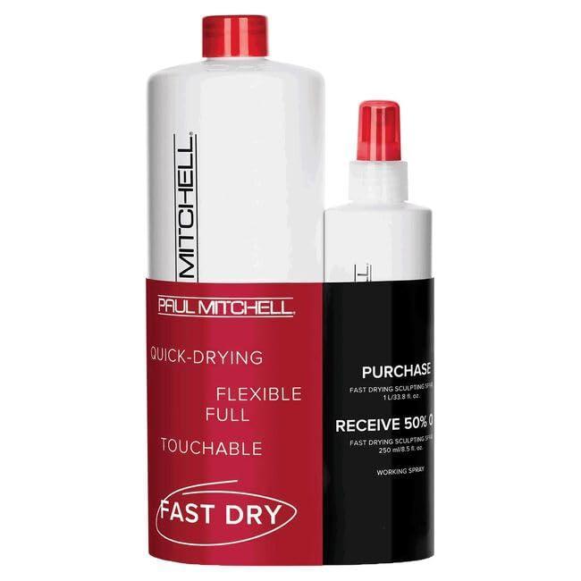 image:imagePaul Mitchell Fast Drying Sculpting Spray Medium Hold Touchable Finish For All Hair Types 338 Fl Oz Mini 85 Fl Oz