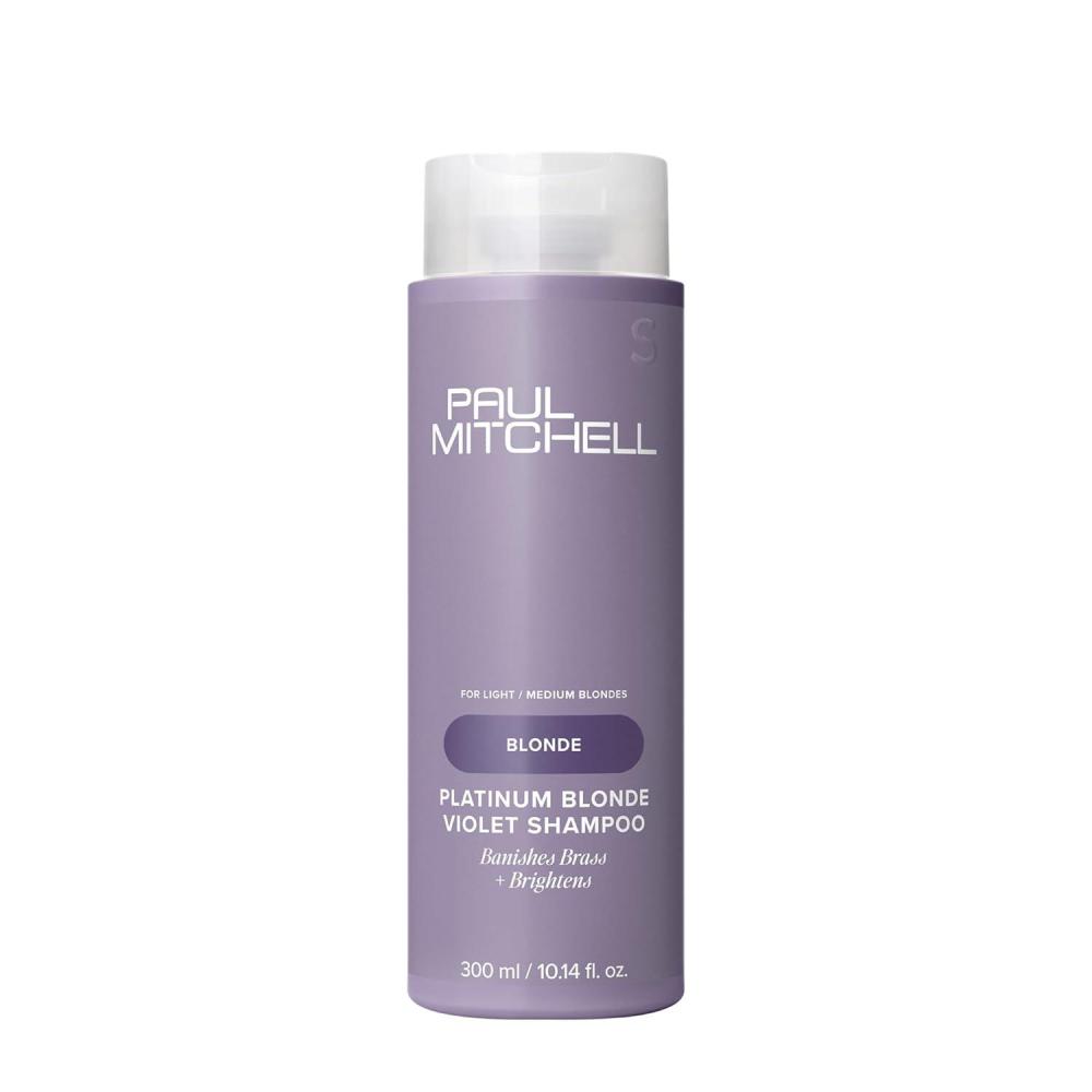 image:imagePaul Mitchell Platinum Blonde Violet Shampoo Banishes Brass Brightens Ideal for Light to Medium Blonde Silver Gray or White HairRefreshing cucumber melon scent with soft floral notes