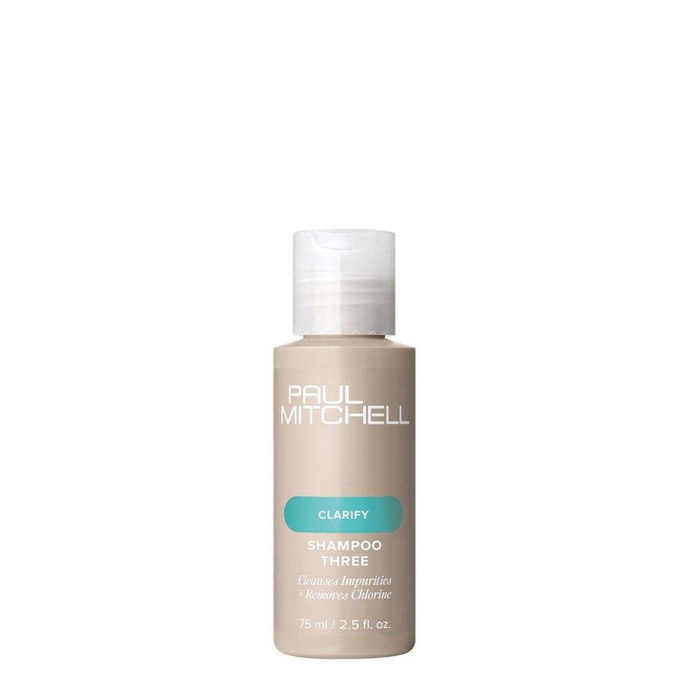 image:imagePaul Mitchell Shampoo Three Clarifying Shampoo Cleanses Impurities Removes Chlorine For All Hair Types Great For SwimmersVibrant zesty pink grapefruit scent