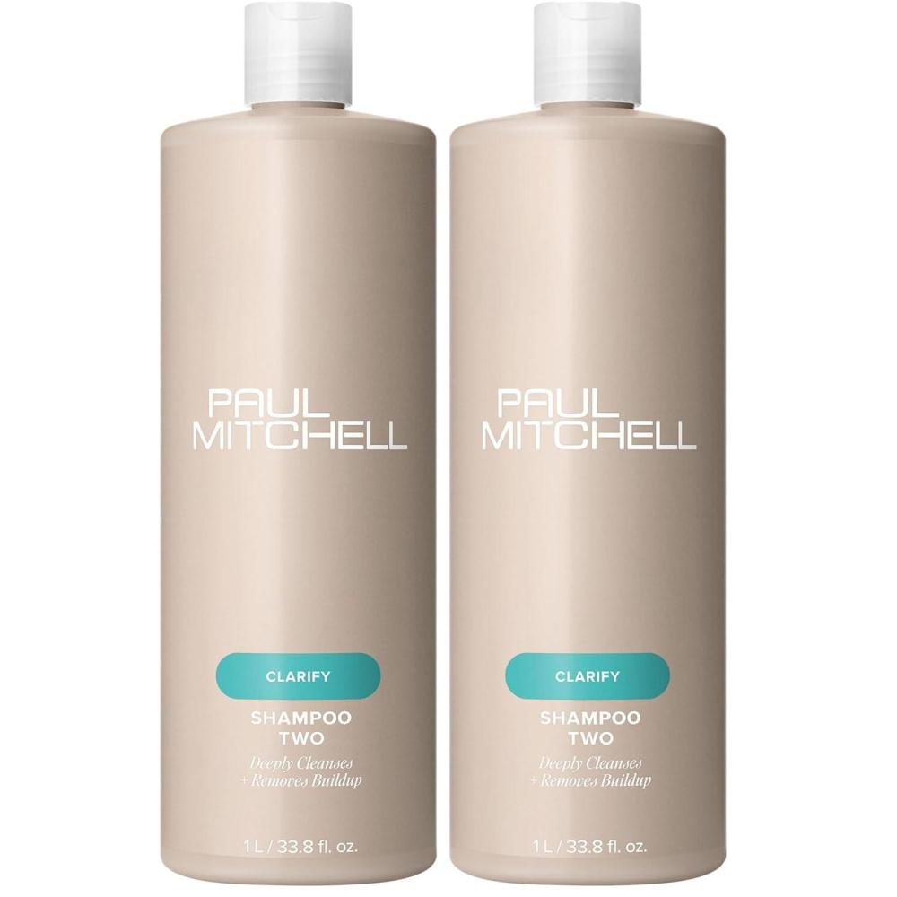 image:imagePaul Mitchell Shampoo Two Clarifying Shampoo Deep Cleanses Removes Buildup For All Hair Types Especially Oily Hair338 Fl Oz Pack of 2