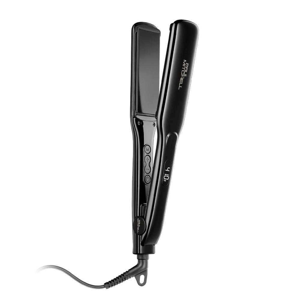 image:imagePaul Mitchell Smooth Ceramic Flat Iron Adjustable Heat Settings for Smoothing Straightening15 CeraShine Ceramic Plates Black