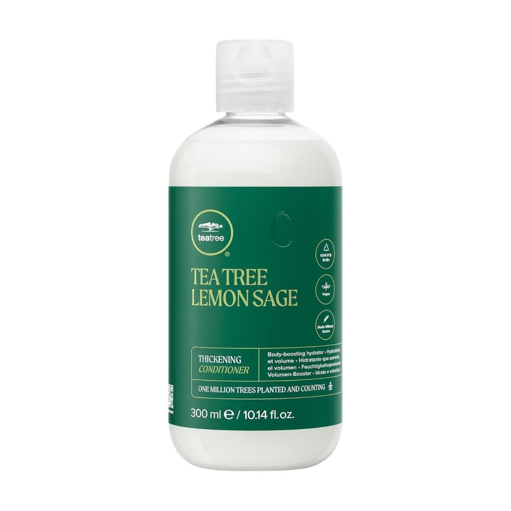image:imageTea Tree Lemon Sage Thickening Conditioner Builds Body Boosts Volume For Fine Hair1014 Fl Oz Pack of 1
