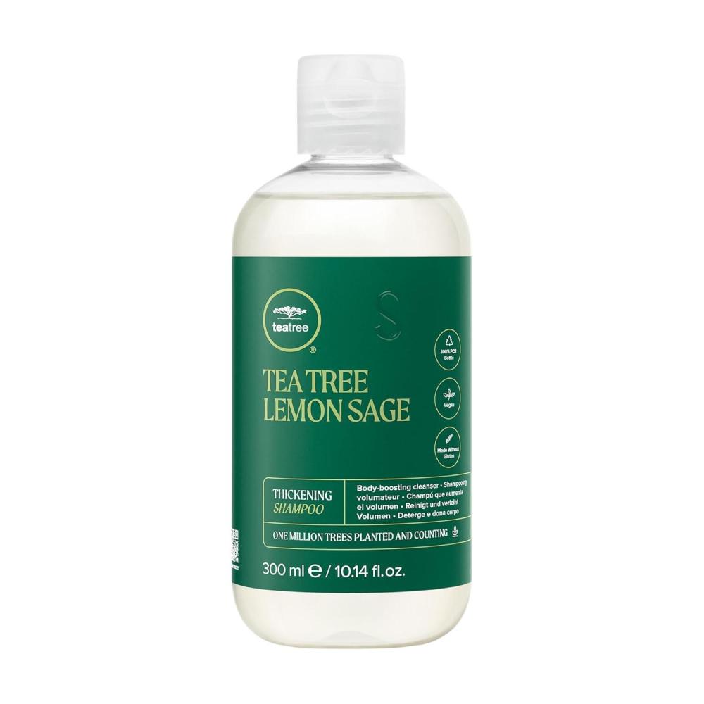 image:imageTea Tree Lemon Sage Thickening Shampoo Builds Body Boosts Volume For Fine Hair1014 Fl Oz Pack of 1