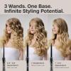 Paul Mitchell Unclipped 3-in-1 Ceramic Interchangeable Curling Wand, 3 Wands for Multiple Hairstyles
