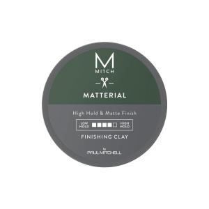 MITCH by Paul Mitchell Matterial Finishing Clay for Men, High Hold, Ultra-Matte Finish, For All Hair Types, 3 oz.(3 Ounce (Pack of 1))