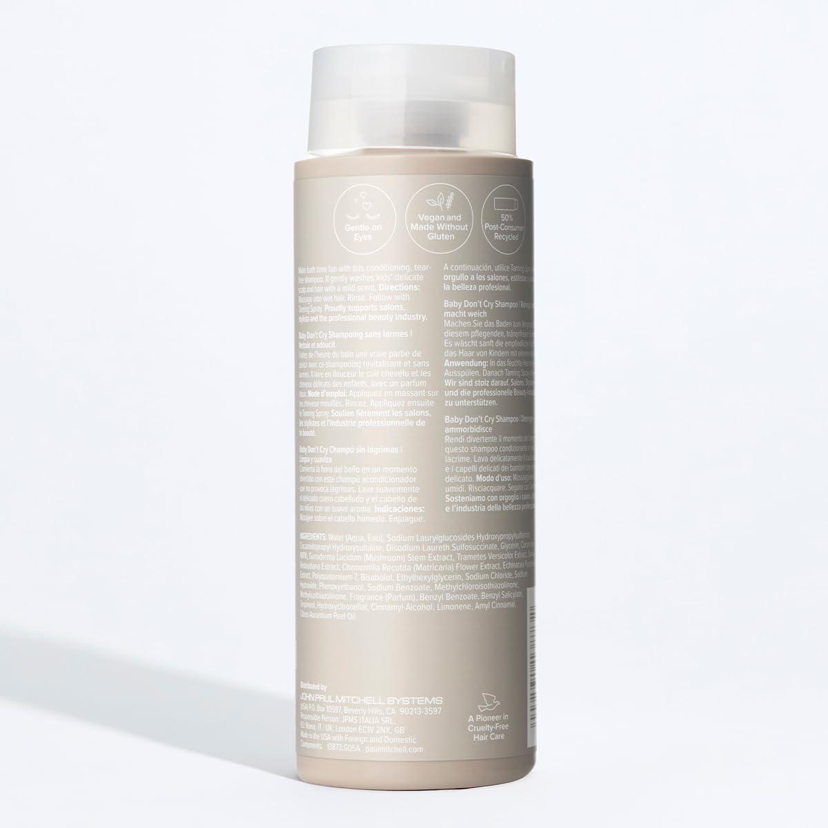 image:imagePaul Mitchell Baby Dont Cry TearFree Shampoo Cleanses Softens Hair For Children of All AgesA soothing powdery scent with soft floral notes and comforting vanilla
