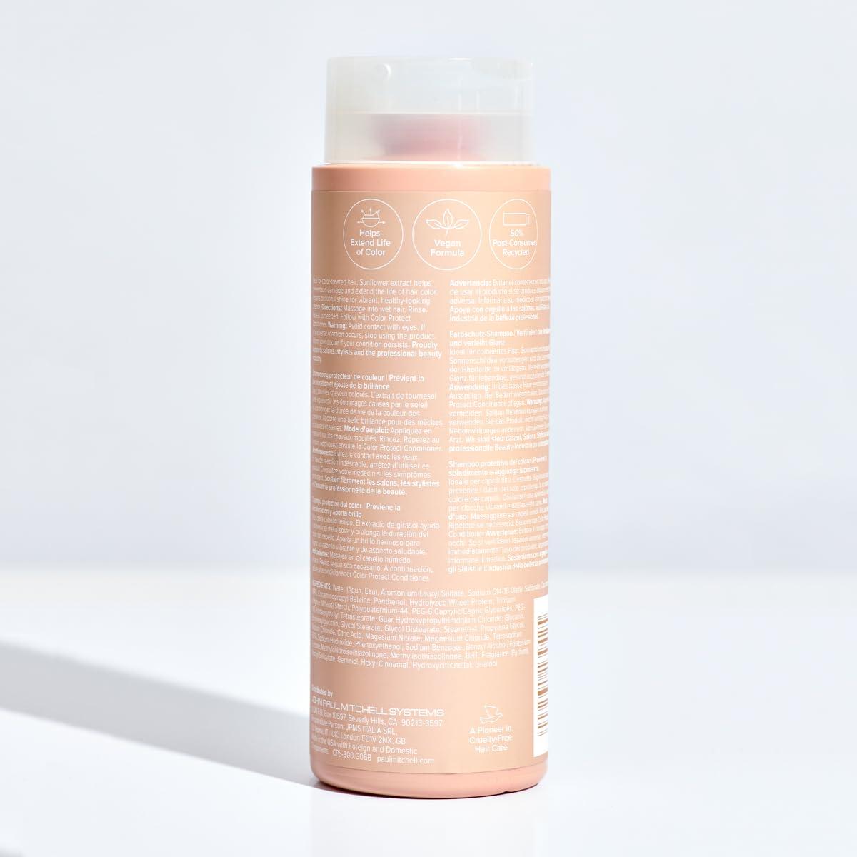 image:imagePaul Mitchell Color Protect Shampoo Prevents Fade Adds Shine For ColorTreated HairRefreshingly energetic scent with notes of orange apple and bergamot