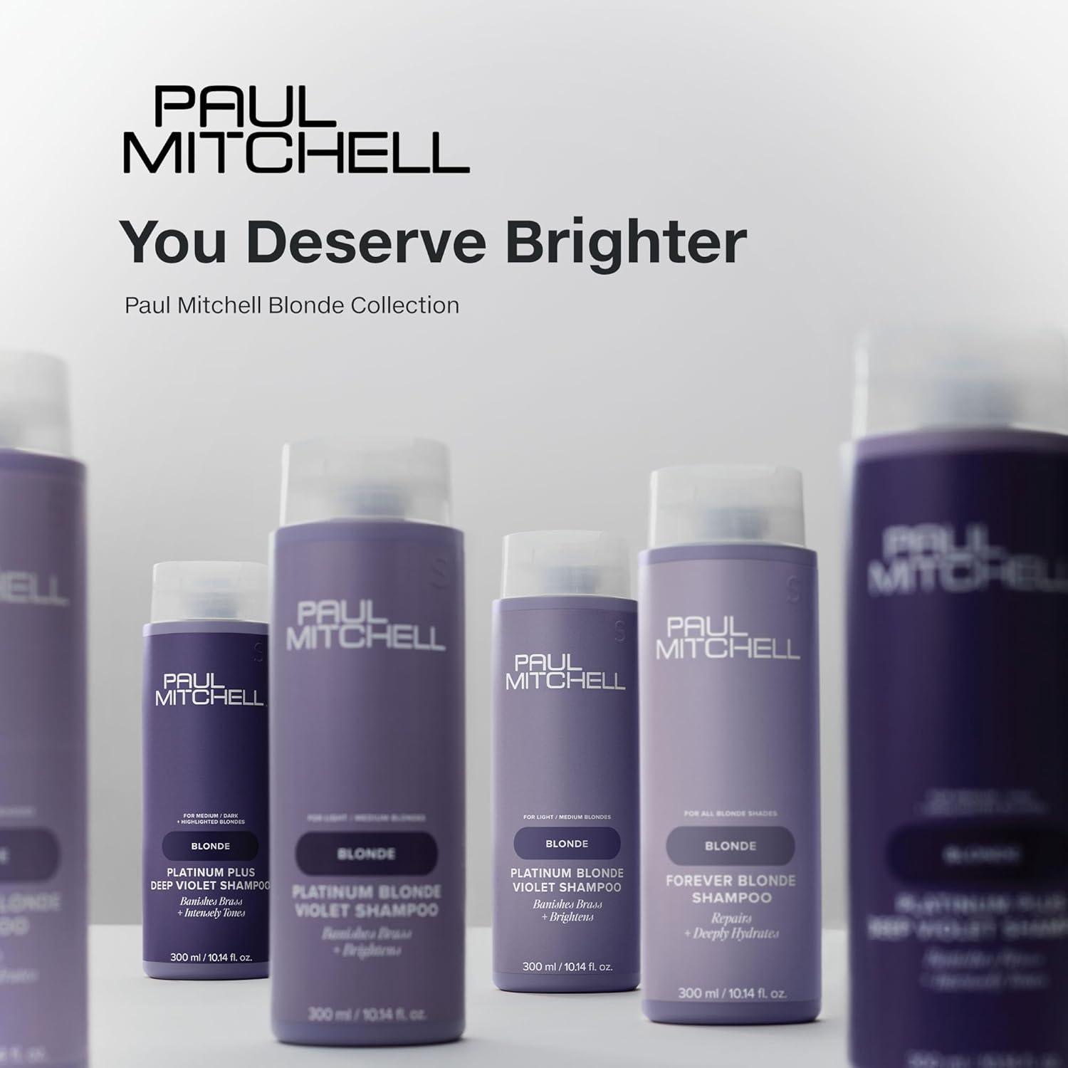 image:imagePaul Mitchell Platinum Plus Violet Toning Drops Banishes Brass Intensely Tones Ideal for Blonde Highlighted Gray or Silver Hair 085 fl oz