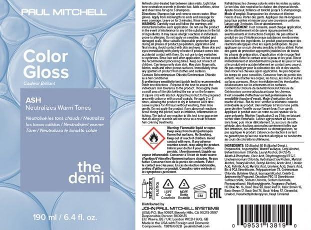 image:imagePaul Mitchell The Demi Color Gloss Glosses in 3 MinutesAsh