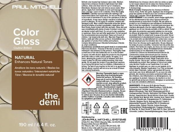 image:imagePaul Mitchell The Demi Color Gloss Glosses in 3 MinutesNatural