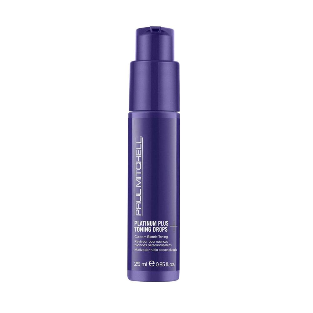 image:imagePaul Mitchell Platinum Plus Violet Toning Drops Banishes Brass Intensely Tones Ideal for Blonde Highlighted Gray or Silver Hair 085 fl oz