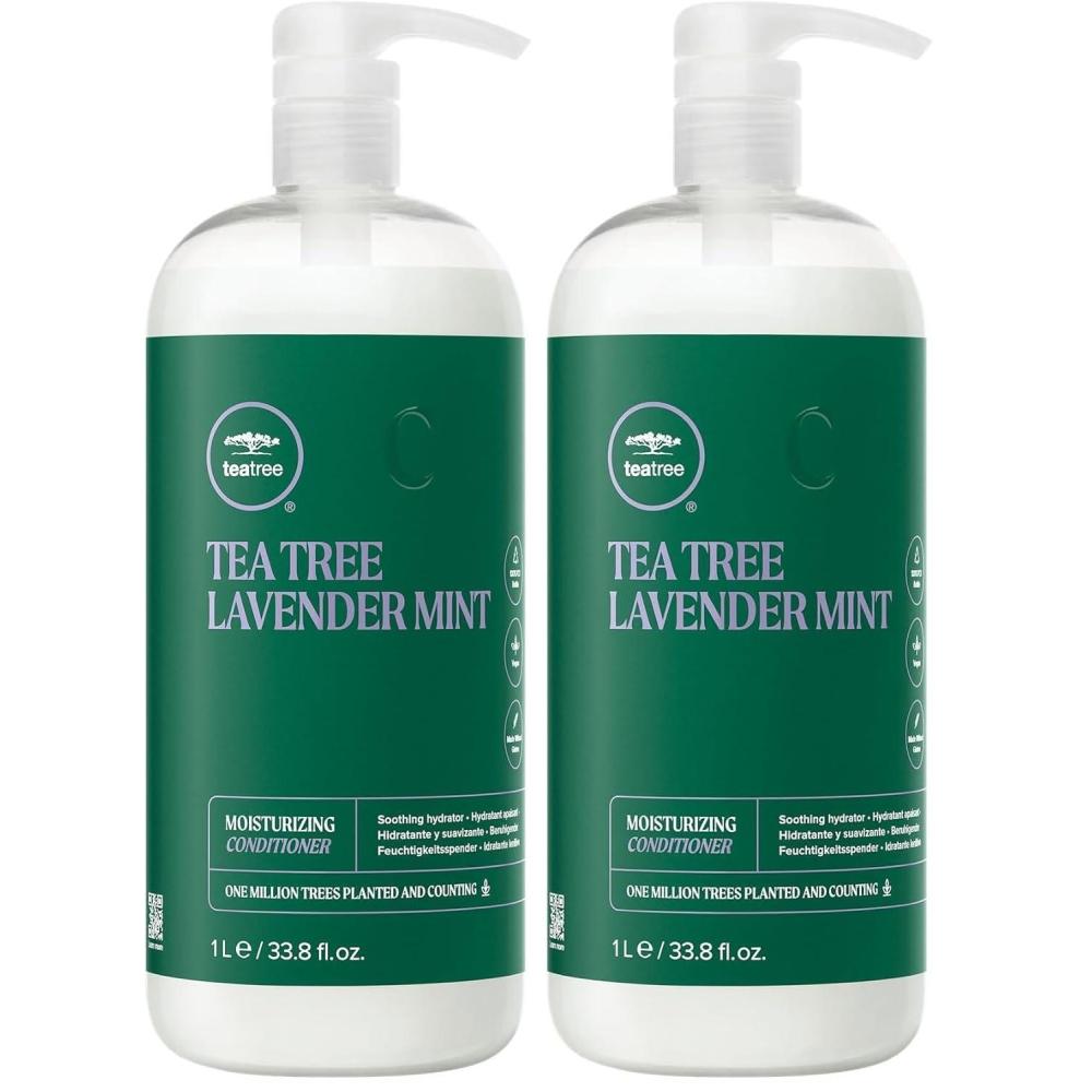 image:imageTea Tree Lavender Mint Moisturizing Conditioner Hydrates Soothes For Coarse Dry Hair338 Fl Oz Pack of 2