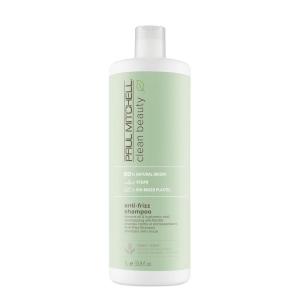 Paul Mitchell Clean Beauty Anti-Frizz Shampoo, Smoothes Hair, Calms Frizz, For Textured, Frizz-Prone Hair(33.8 Fl Oz (Pack of 1))