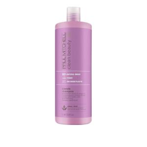 Paul Mitchell Clean Beauty Blonde Purple Shampoo, Gently Cleanses, Eliminates Brassy Tones, For Color-Treated Hair + Naturally Light Hair Colors(33.8 Fl Oz (Pack of 1))
