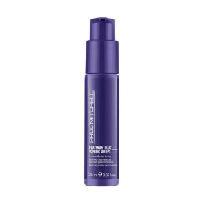 Paul Mitchell Platinum Plus Violet Toning Drops, Banishes Brass + Intensely Tones, Ideal for Blonde, Highlighted, Gray or Silver Hair, 0.85 fl. oz